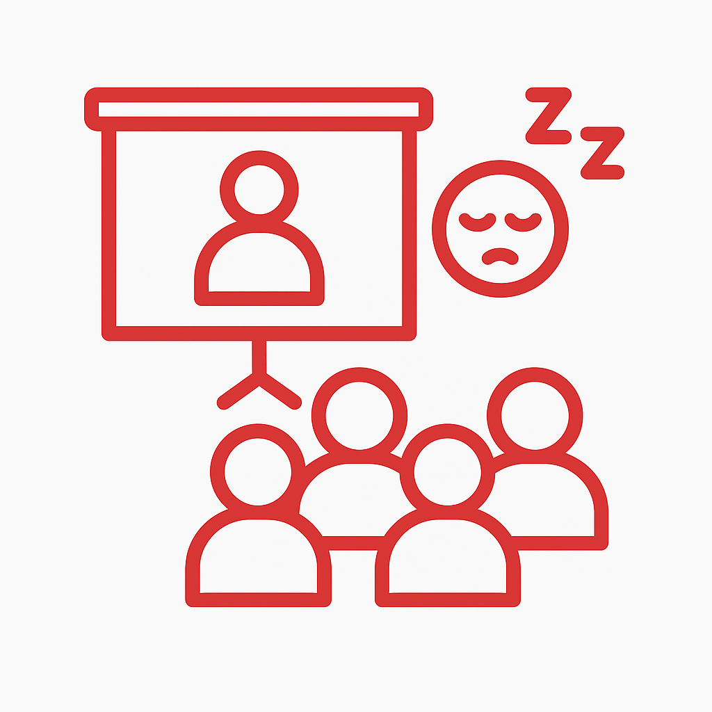 Apresentações esquecíveis